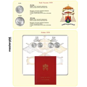 Inserto Sede Vacante 1939 5 e 10 Lire Phil 1
