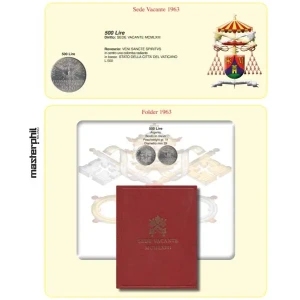 Inserto Sede Vacante 1963 500 Lire Phil 1