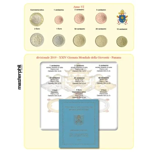 Inserto monete Vaticano 2019 per serie speciale da 9 monete Master Phil 1