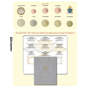 Inserto monete Vaticano 2020 per serie speciale da 9 monete Master Phil 1