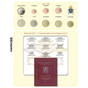 Inserto monete Vaticano 2021 per serie speciale da 9 monete Master Phil 1