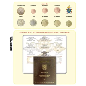 Inserto monete Vaticano 2023 per serie speciale da 9 monete Master Phil 1