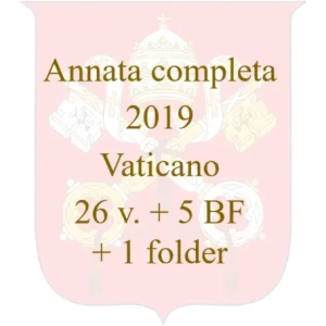 2019 Annata completa 26 v. 5 BF 1 folder Vaticano