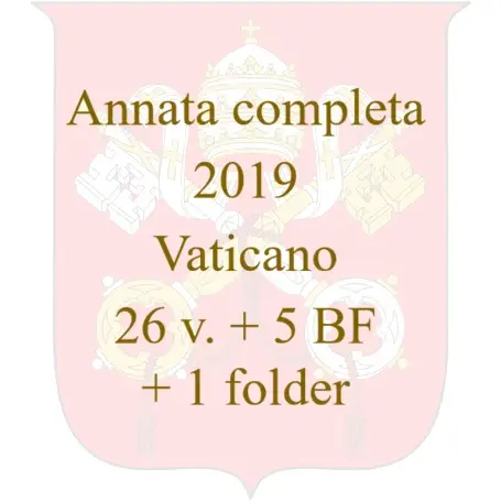 2019 Annata completa 26 v. 5 BF 1 folder Vaticano 2019 Annata completa 26 v. 5 BF 1 folder Vaticano
