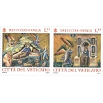 2019 Natale 2 v. in coppia orizzontale da libretto Vaticano 2