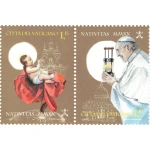 2020 Natale 2 v. in coppia orizzontale da libretto Vaticano 2