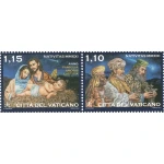 2021 Natale 2 v. in coppia orizzontale da libretto Vaticano 2