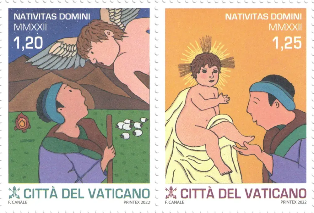 2022 Natale 2 v. in coppia orizzontale da libretto Vaticano 1 2022 Natale 2 v. in coppia orizzontale da libretto Vaticano 1