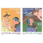 2022 Natale 2 v. in coppia orizzontale da libretto Vaticano 2