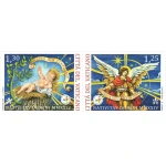 2024 Natale 2 v. in coppia orizzontale da libretto Vaticano 2