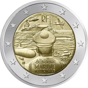 FRANCIA - 2026 - 2 € 400° della Marina Militare - FDC da rotolino