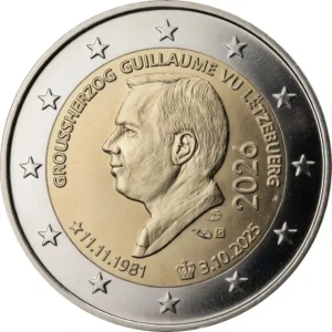 LUSSEMBURGO - 2026 - 2 € Ascesa al trono e 45° compleanno del Granduca Guillaume V - FDC da rotolino