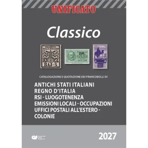 Catalogo CLASSICO ANTICHI STATI REGNO R.S.I. e COLONIE 2027 Unificato