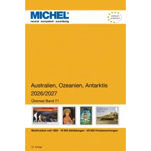 Catalogo Oltremare AUSTRALIA OCEANIA ANTARTIDE A M vol. 7 parte I 2026 2027 Michel 1