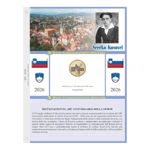Foglio ALBUM 3 Euro SLOVENIA 2026 Abafil