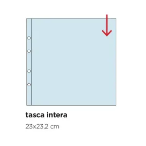 Inserti trasparenti a 1 tasca grande per IMMAGINI SACRE Master Phil