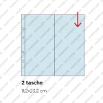 Inserti trasparenti a 2 tasche grandi verticali per IMMAGINI SACRE Master Phil