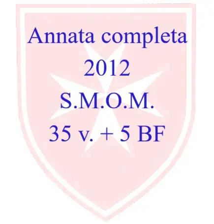 2012 Annata completa 35 v. 5 BF S.M.O.M. SMOM 2012 Annata completa 35 v. 5 BF S.M.O.M. SMOM