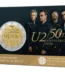 2026 2 Euro 50° del gruppo rock U2 FDC in coin card Irlanda 1