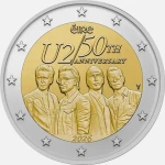 2026 2 Euro 50° del gruppo rock U2 Irlanda