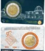 2026 2 Euro 50° dell Istituto Geografico Nazionale e 200° dell Osservatorio Reale del Belgio FDC in coin card versione olandese Belgio fronte e retro
