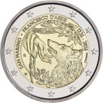 2026 2 Euro 800° della scomparsa di San Francesco D Assisi FDC San Marino