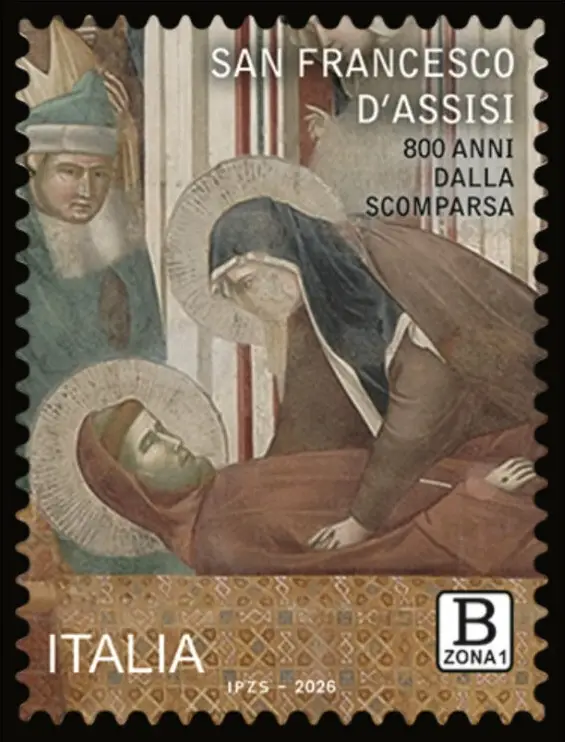 2026 800° della scomparsa di San Francesco D Assisi 1 v. E.C. di Italia con San Marino SMOM Vaticano Italia 2026 800° della scomparsa di San Francesco D Assisi 1 v. E.C. di Italia con San Marino SMOM Vaticano Italia