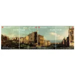 2026 L Arte dell Ordine di Malta Canaletto 4 v. in 2 coppie orizzontali unite in 1 striscia orizzontale S.M.O.M. SMOM 2
