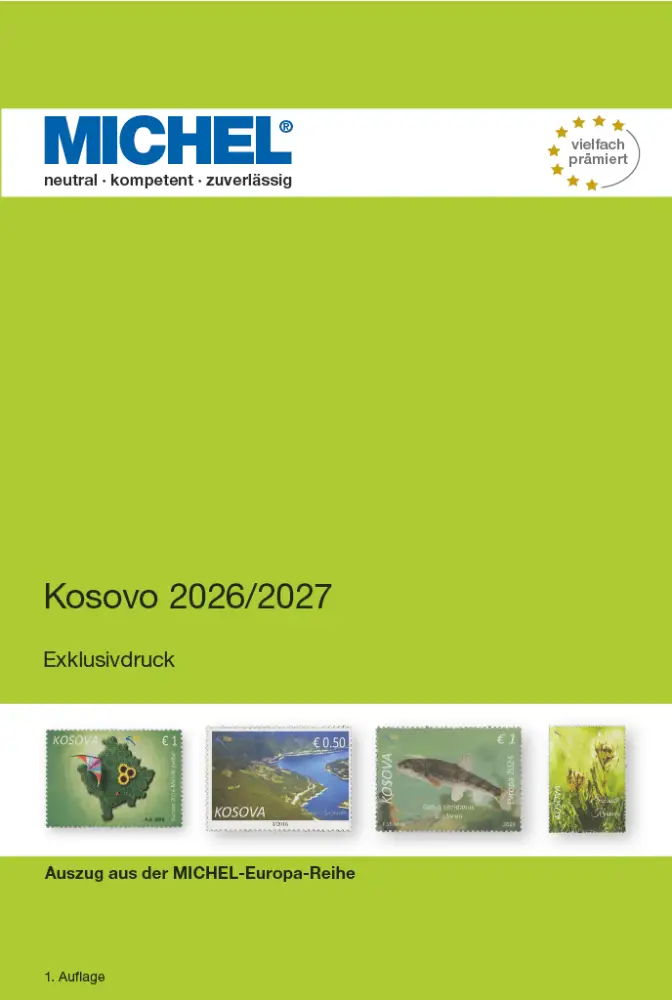 Catalogo Europa KOSOVO 2026 2027 Michel 1 Catalogo Europa KOSOVO 2026 2027 Michel 1