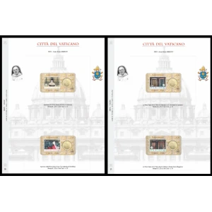 Fogli Stamp e Coin Card Vaticano 2025 Pontificato MMXXV Abafil