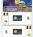 Foglio 2 Euro COMMEMORATIVO Belgio 2026 Osservatorio Reale e Istituto Geografico in due coin card Abafil