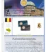 Foglio 2 Euro COMMEMORATIVO Belgio 2026 Osservatorio Reale e Istituto Geografico in singola coin card Abafil
