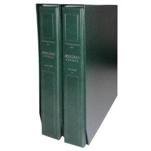 MASTER PHIL - Album tipologici per CARTAMONETA REGNO dal 1878 al 1946 volumi 1° + 2° completi - Verde