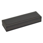 LINDNER - Astuccio NERA CASSETTA S BLACK SAMT a 5 caselle rotonde da 33,5 mm - Nero
