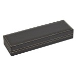 LINDNER - Astuccio NERA CASSETTA S BLACK SAMT a 5 caselle rotonde da 41 mm - Nero