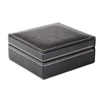 LINDNER - Astuccio NERA CASSETTA XS a 1 casella rotonda per monete da 16 a 51 mm - Nero