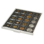 LINDNER - BOX CARBO a 20 caselle quadrate da 50 mm - Nero