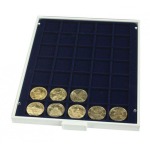 LINDNER - BOX MARINE a 54 caselle rotonde da 25,75 mm - Blu