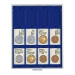 LINDNER - BOX MARINE a 12 caselle rettangolari da 50x75 mm - Blu
