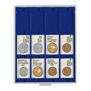 LINDNER - BOX MARINE a 12 caselle rettangolari da 50x75 mm - Blu