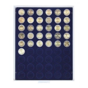 LINDNER - BOX MARINE a 54 caselle rotonde da 25,75 mm - Blu