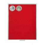 LINDNER - BOX STANDARD a 20 caselle rotonde da 48 mm - Rosso