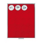 LINDNER - BOX STANDARD a 20 caselle rotonde da 49 mm - Rosso