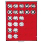 LINDNER - BOX STANDARD a 30 caselle rotonde da 37 mm - Rosso