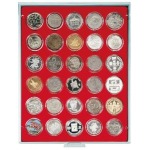 LINDNER - BOX STANDARD a 30 caselle rotonde da 39 mm - Rosso