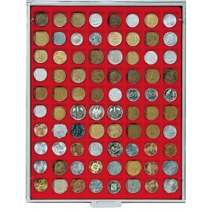 LINDNER - BOX STANDARD a 80 caselle quadrate da 24 mm - Rosso