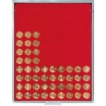LINDNER - BOX STANDARD a 99 caselle rotonde da 20 mm - Rosso