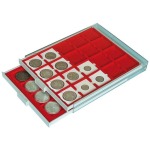 LINDNER - BOX STANDARD a 99 caselle quadrate da 19 mm - Rosso