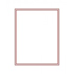LINDNER - BOX STANDARD a 1 casella rettangolare da 210x270 mm - Rosso