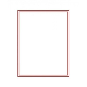 LINDNER - BOX STANDARD a 1 casella rettangolare da 210x270 mm - Rosso
